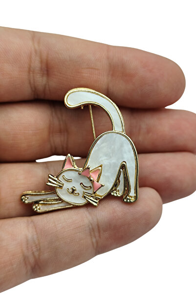 BB Bastet Kedi Broş Yaka İğnesi