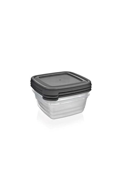 Bager Plastik Cook&Keep 3-Piece Square Storage Container / 250 ml *Gray