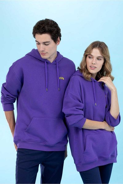U.S. Polo Assn. Unisex Basic φούτερ με κουκούλα Oversize 3 κλωστών