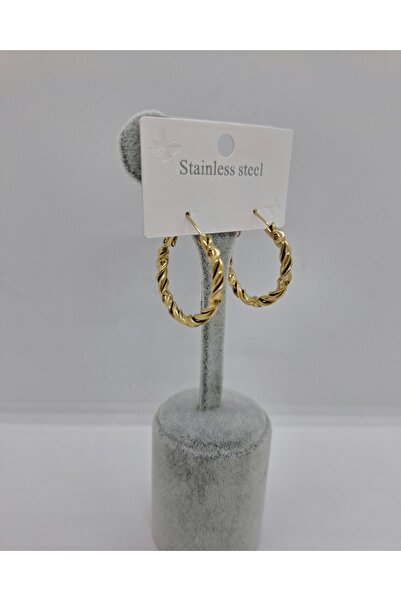 stainles steel ÇELİK HALKA KÜPE 3 CM