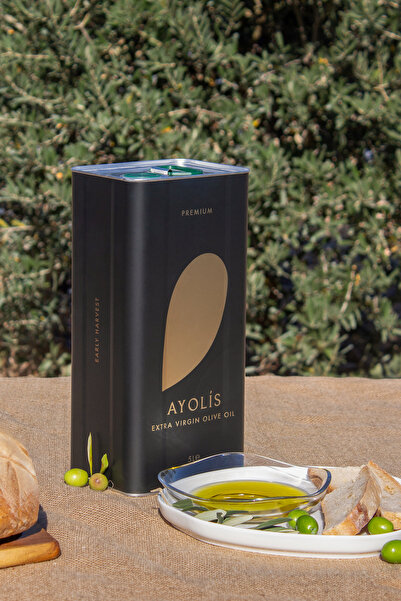 Ayolis Premium Gurme Ayvalık 5 Lt Yüksek Polifenollü Erken Hasat Soğuk Sıkım Natürel Sızma Zeytinyağı