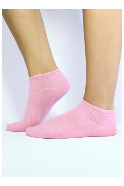 Adin Patterned Women's Booties Socks 5 Pairs (Toe Seamless Manufactured with High-End Machines)