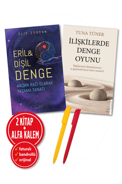 Destek Yayınları Alfa Kalem+İlişkilerde Denge Oyunu(Tuna Tüner)+Eril & Dişil ...