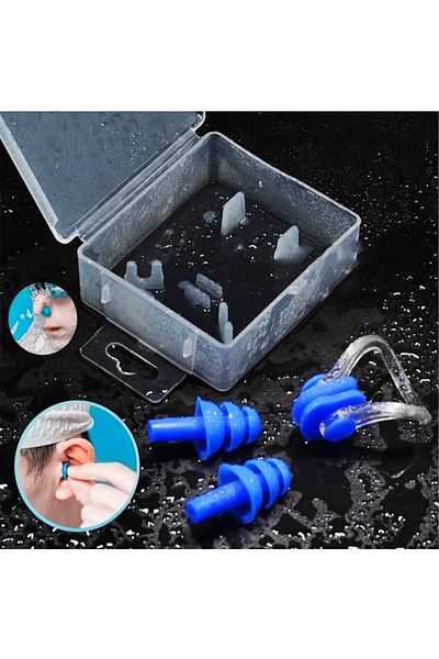 BERMUDA Set of 2 Silicone Ear and Nose Plugs - Ear Plug and Nose Clips