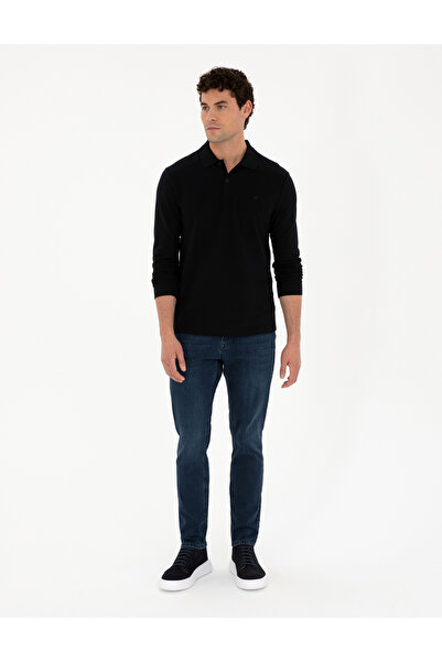 Pierre Cardin Μαύρο Slim Fit Basic Φούτερ 50294438-VR046