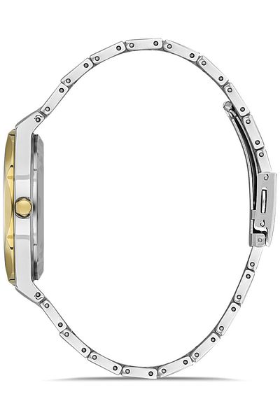 DAVID GUNER Silvery White Coated Black Dial Men's Watch Dg-8620Ga-D2