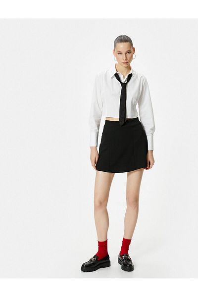 Koton Mini Short Short Fustă A-line Talie înaltă Croială relaxată