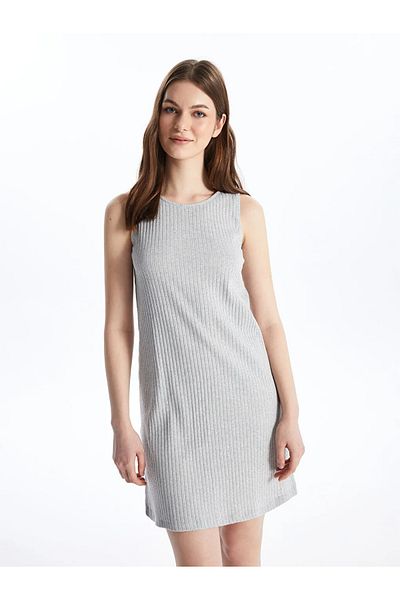 LC Waikiki LCW ECO Women's Crew Neck Plain Nightgown