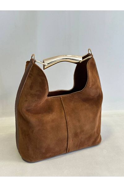 OzBeauty Geantă de damă din piele intoarsa cu suprafata dubla (piele intoarsa)