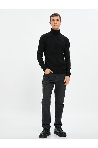 Koton Turtleneck Knitwear Sweater Slim Fit Camisole Long Sleeve