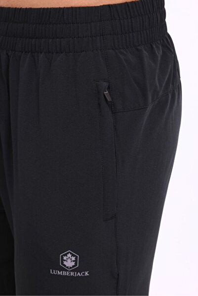 lumberjack Ανδρικό μαύρο αθλητικό παντελόνι Owen