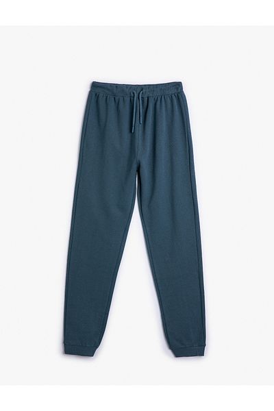 Koton Jogger Sweatpants - Waist Lace-Up and Rubber Leg