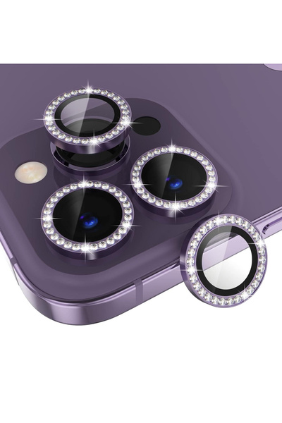 POWELL Stone Color Camera Lens Protector for iPhone 14Pro and 14Promax