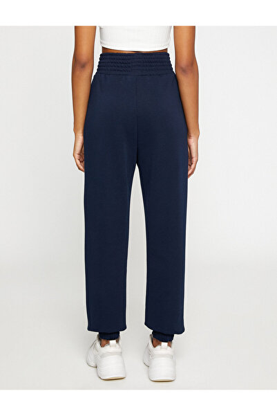 Koton Şardonlu Jogger Eşofman Altı Yüksek Bel Cep Detaylı