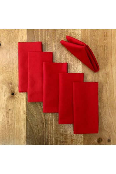Soft Kare New Year's Red Duck Napkin Set of 6