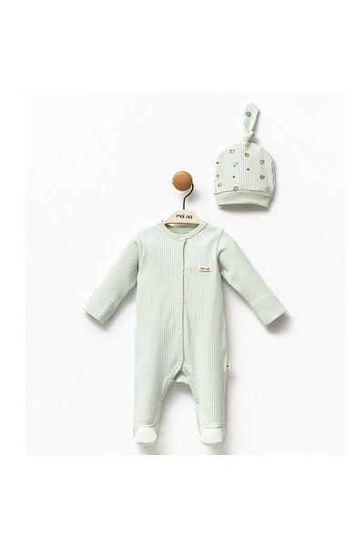 BEREKET BABY 0-6 Months Baby Romper and Hat Set - Bereket Baby