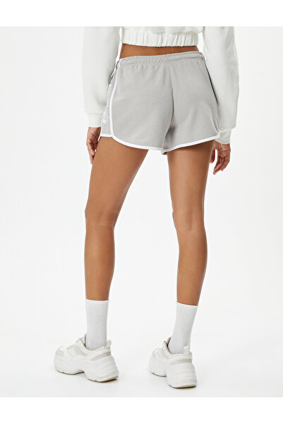 Koton College Extra mini šortky pruhované elastické zaväzovanie v páse