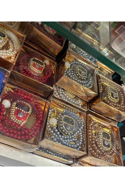 Mgs Σετ 10 χάντρες προσευχής με πέρλες και πέτρες υπενθύμισης - Παρακαλούμε να σημειώσετε το χρώμα