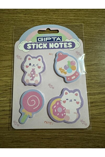 Gıpta Desenli Not Kağıdı Ayraç postit  4x20 Yaprak model 11