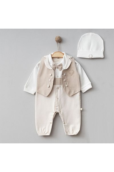 BEREKET BABY 0-6 Months Baby Romper and Hat Set - Bereket Baby