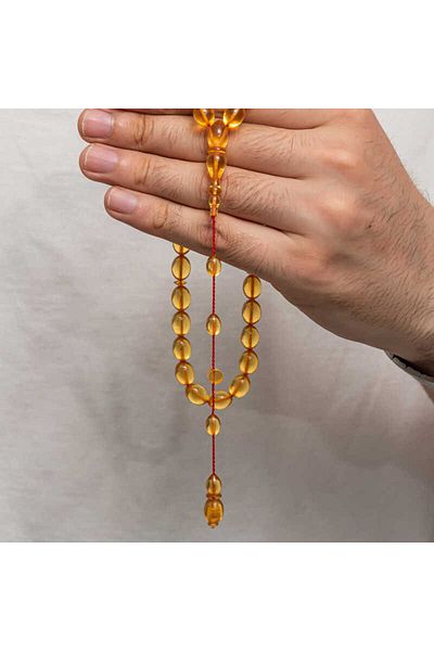 Skygo Pressed Amber Prayer Beads