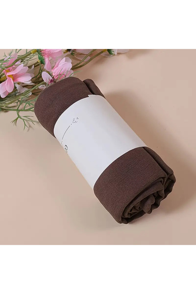 Lidya Şal Viskon Penye Şal Kahverengi