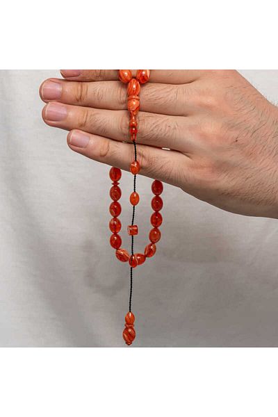 Skygo Pressed Amber Prayer Beads