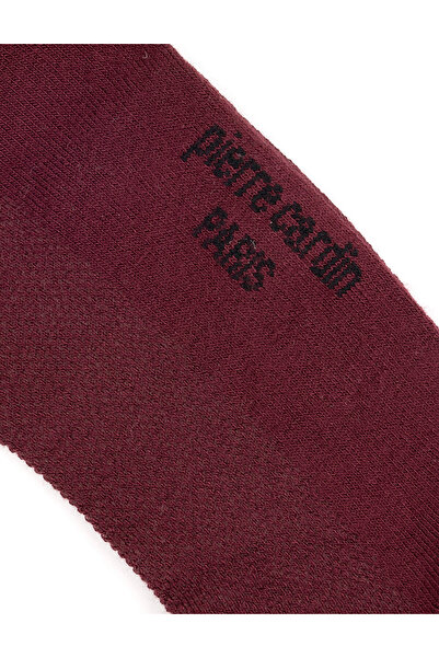 Pierre Cardin Erkek Bambu Karışımlı Bordo Patik Basic Çorap 50291764-900