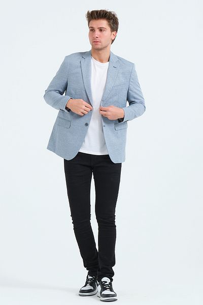 VALUE FASHION Ανοιχτό μπλέιζερ μπορντό με δύο κουμπιά, κλασικό ανδρικό μπουφάν casual κοπής