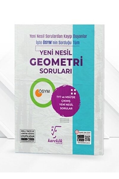 Karekök Yayınları Karekök TYT Yeni Nesil Geometri Soruları (Yeni Baskı)
