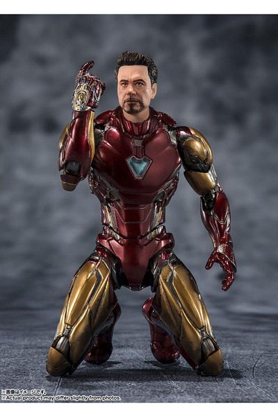 BANDAI ENDGAME - الرجل الحديدي (بعد 5 سنوات) - S.H. مجسم Figuarts مقاس 16 سم قابل للتجميع
