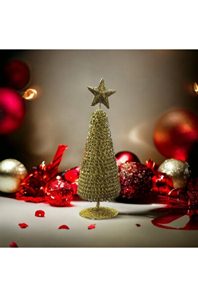 Genel Markalar VIP DELUXE METAL YILBAŞI ÇAM AĞACI PARLAK SİMLİ GOLD NOEL AĞAC...