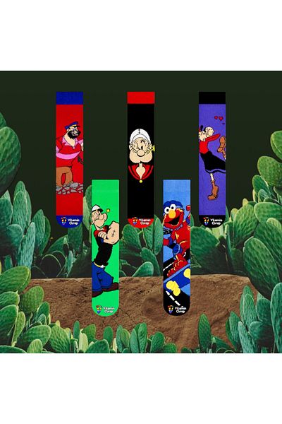 Vitamin Çorap Σετ 5 πολύχρωμες κάλτσες Popeye