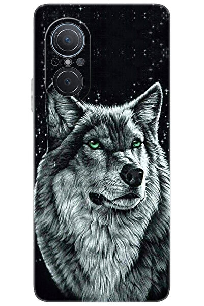 Ceppare Huawei Nova 9 SE (JLN-LX1) Uyumlu Kılıf Desen Baskılı Silikon Kurt Ba...