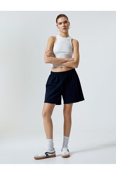 Koton Tie Waist Shorts Comfortable Fit