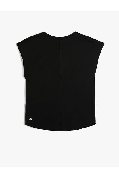Koton Tricou sport de bază fără mâneci, cu umăr jos, lungime șold, decolteu