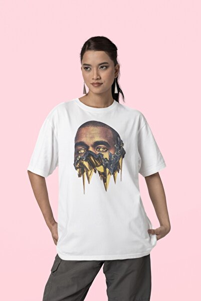 SEVBANO Unisex oversize majica sa printom repera Kanye Westa