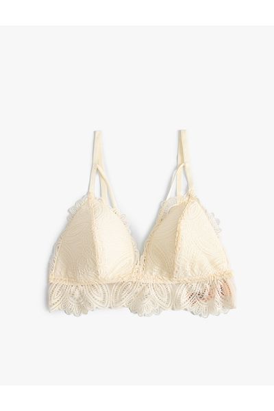 Koton Krajkový Bralette Bez vycpávky Bez Kostice