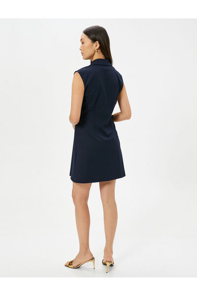 Koton Rochie cămașă mini guler manșetă cu nasturi