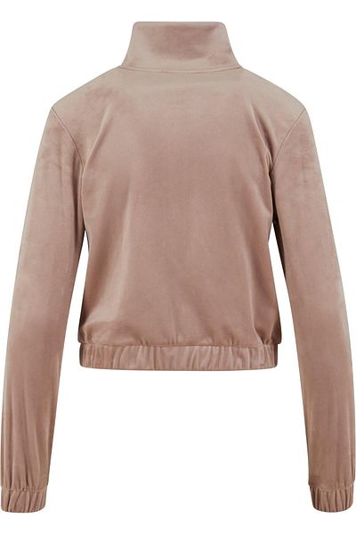 Urban Classics Ladies Short Velvet Track Jacket