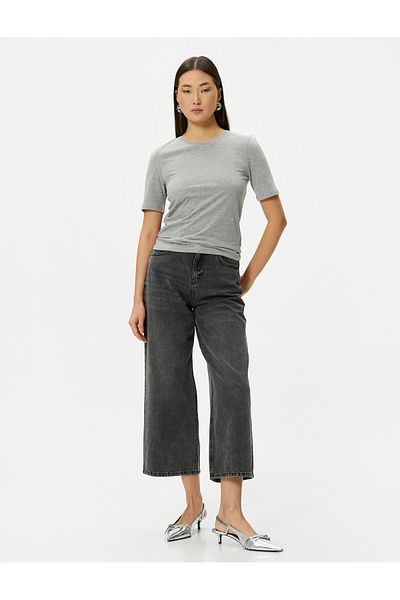 Koton Crew Neck Basic Cotton Short Sleeve T-Shirt
