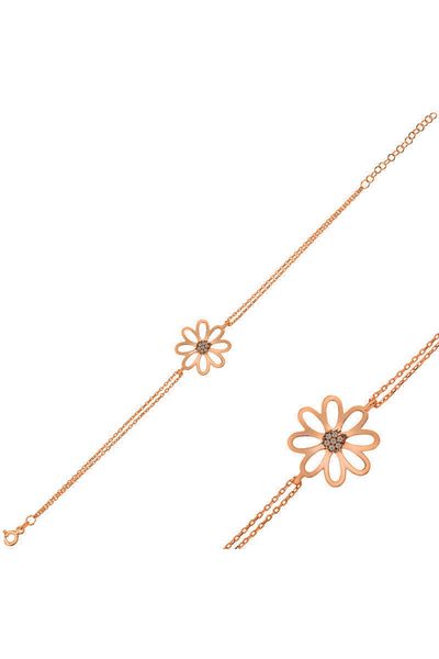 Skygo Silver Rose Flower Bracelet