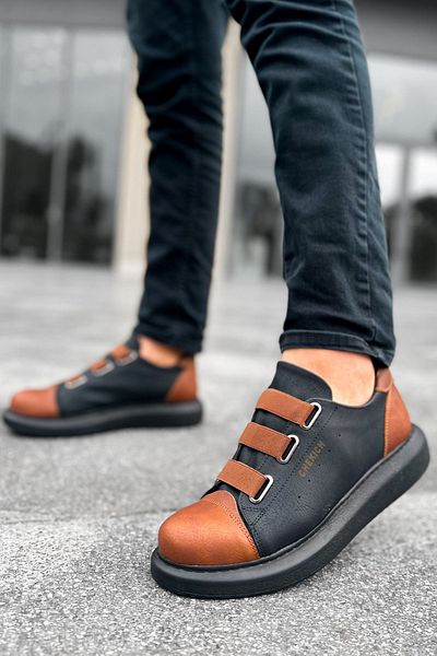 Chekich Komen Ch253 Cst Mirror Non Man Sneakers Black/Tan