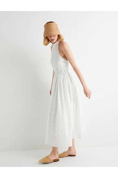 Koton X Tuba Unsal - Rochie Midi Scallop