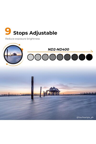 K&F CONCEPT 82mm ND-400 Nano-X II - Özel Çantasında