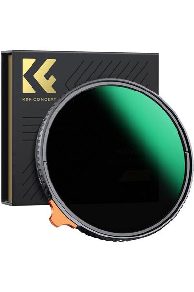 K&F CONCEPT 67mm ND-400 Değişken Nano-X serisi ( 1-9 stop) Özel Deri Çanta
