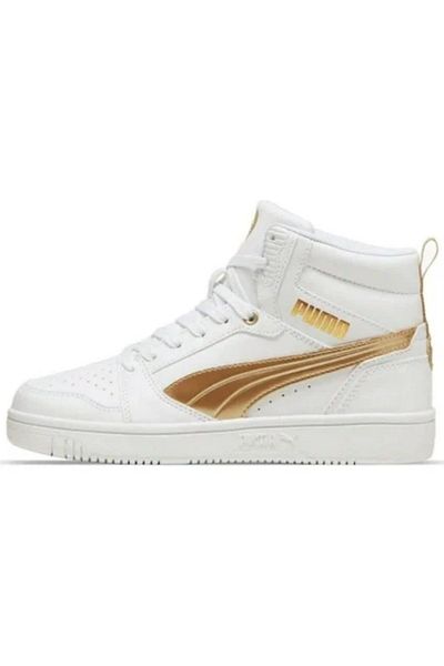Puma Rebound V6 Metallic Dream Women's Casual Sports Shoes 397474 White