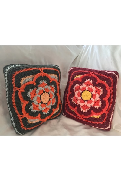 AROHA Butik el örgüsü  dekoratif kırlent yastık