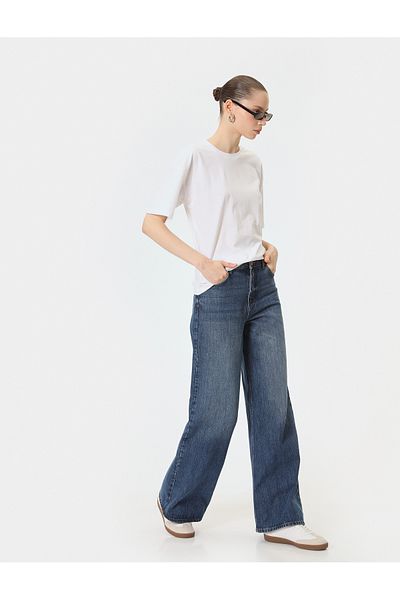 Koton Tricou de bază din bumbac cu mânecă scurtă