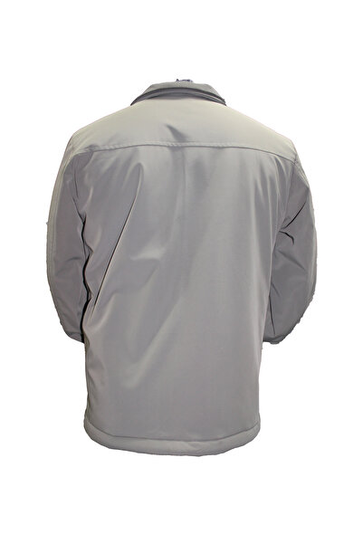 Allegro Erkek Deri Detaylı Çift Yaka Mont